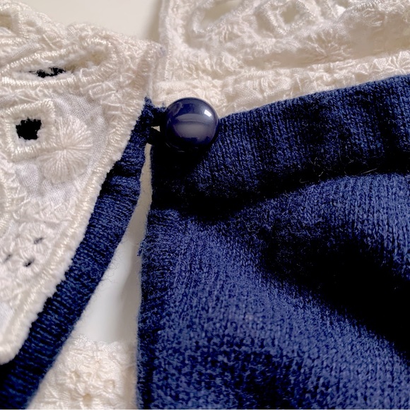 Forever 21 Exclusive Peplum Top with Eyelet Fabric Collar - Picture 3 of 5